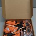 Hi-Spec 16pc Orange Kids Tool Kit Set & Child Size Tool Belt. Real Kit for DIY Building, Woodwork & Construction Learning for Kids