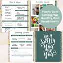 bloom daily planners 2026 Hardcover Calendar Year Goal & Vision Planner (January to December) - Monthly & Weekly Agenda Organizer - 7.5" x 9" - Garden Party, Beige