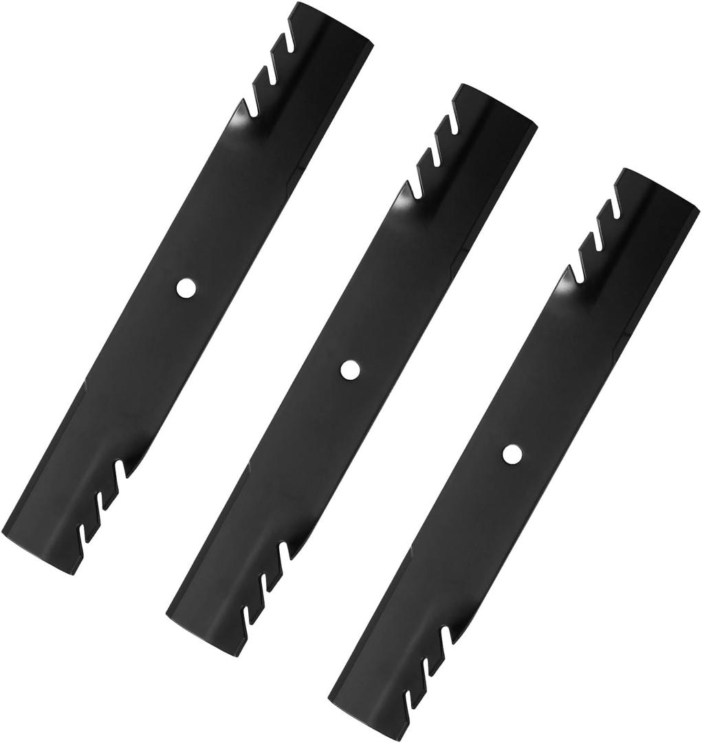 60" Deck Replacement Toothed Mulching Blades for 105-7718 105-7777 105-8777 - Compatible with Toro Z Master Z500 Z555 Z557 Z587L Z588E - 3 Pack