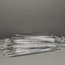 Saintrygo 20 Pack Clear Umbrellas Bulk,Windproof Waterproof Stick Wedding Umbrellas with J Hook Handle for Outdoor Events