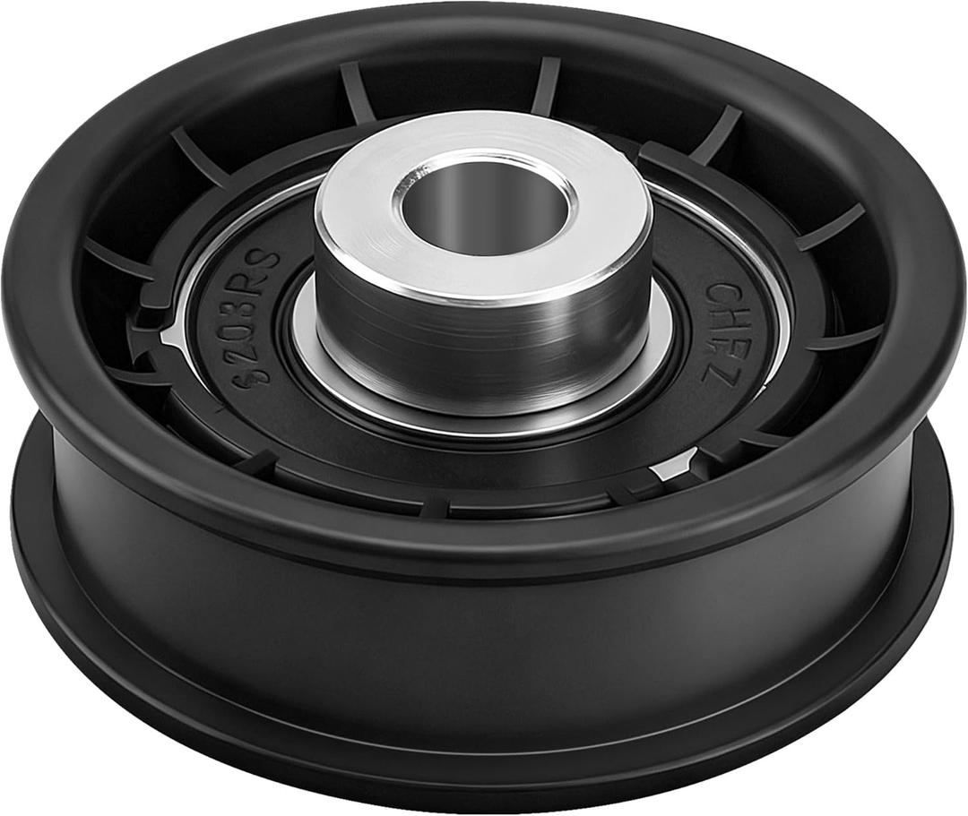 Ohoho 604491 Flat Idler Pulley Compatible with Hustler Raptor 931741 931881 931899 933069 933077 - ID 3/8", OD 2"