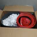 O-Cedar EasyWring Microfiber Spin Mop & Bucket Floor Cleaning System + 2 Extra Refills, Red/Gray