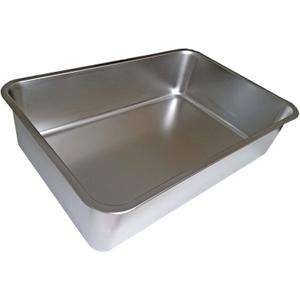 KUNWU SUS304 Stainless Steel Food Grade 6" Deep Extra Large Cat Litter Box Corrosion Resistant Durable Pan 23.5" x 15.5" x 6"