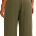 PRETTYGARDEN 2 Piece Sets for Women Summer 2025 Airport Travel Outfits Crop Tank Tops Wide Leg Pants Matching Lounge Sets (XXL)