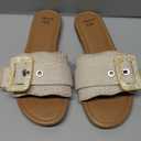 SWEET LIFE SANDAL WHITE WITH BUCKLE WOMENS SIZE 8