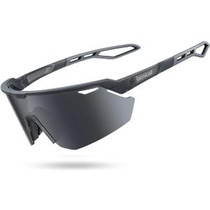 Lamicall 24g Polarized Sports Sunglasses for Men Women - UV400 Protection Sun Glasses for Baseball Running Cycling Driving