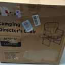 SUNNYFEEL Camping Directors Chair, Heavy Duty,Oversized Portable Folding Chair with Side Table, Pocket for Beach, Fishing,Trip,Picnic,Lawn,Concert Outdoor Foldable Camp Chairs, X-Large