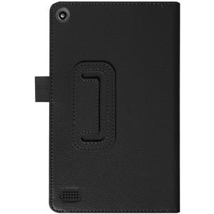 Tablet Cover for Amazon Kindle Fire 7 5th Generation SV98LN(2015 Release),Ultra Slim Folio Stand Lightweight Leather Case for Amazon Kindle Fire HD 7 2015 HD7 Gen 5th 7" (Li-Black)