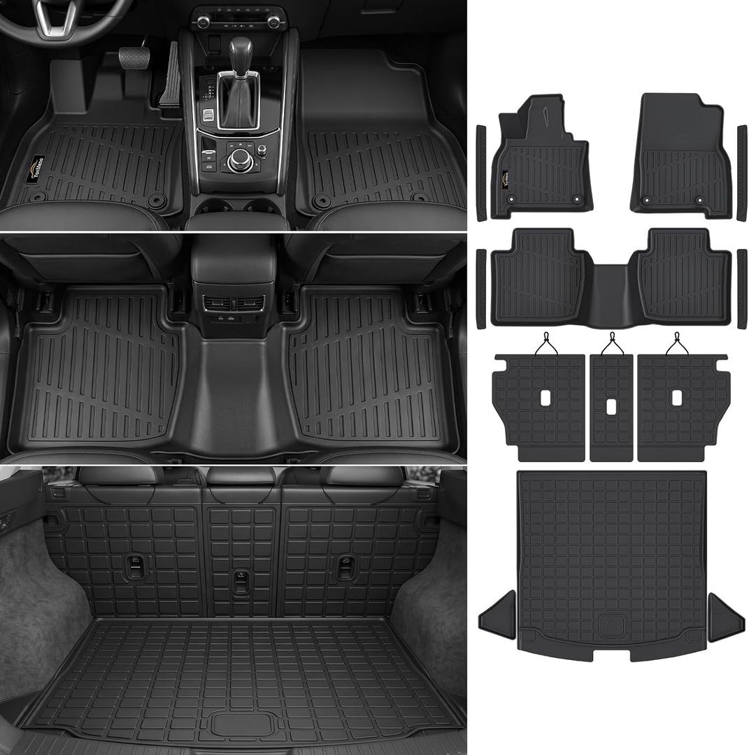 Floor Mats & Cargo Mat with Backrest Mat for Mazda CX-5 2026 (Only Gas)