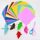Origami Paper 200 Sheets,20 Colors 6 Inch Square Colored Paper for Crafts,Double Sided Origami Folding Paper for Arts and DIY Projects,15x15cm