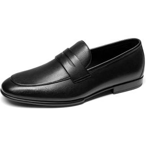 Bruno Marc Men's Classic Penny Loafers Leather Dress Shoes Comfort Lightweight Slip-on Shoe,Size 10,Black,SBLS26003M