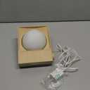 Sunrise Alarm Clock, 360-Degree Rotating Moonlight & 10 White Noise Sounds, Dual Alarm & Snooze for Heavy Sleeper, Timer, Wooden Bedroom Light Gift - Wood