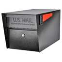 Mail Boss 7506 Mail Manager Curbside Locking Security Mailbox, Black, Large