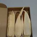 Weysat 3 Pcs Thanksgiving Corn Decor Fall Fake Corn on The Cob Ornament Harvest Rustic Farmhouse Decor Handmade Bamboo Woven with Husks Thanksgiving Gift for Home Kitchen Wall Door Shelf Fireplace