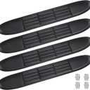Replacement Step Pad for 3" Round Tubes with 4 Holes, 19.6" X 3.1"(18.6" Outer Hole Spacing) Durable Non-Slip Replacement Step Pad Set of 4, Easy InstallationVerify Tube Size & Hole Spacing!