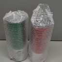 xo, Fetti Christmas Decorations Cups - 30 count, 12 oz | Team Naughty or Nice, Christmas Eve Disposable Drinkwear, Clear Plastic Cocktail Tumbler with Foil