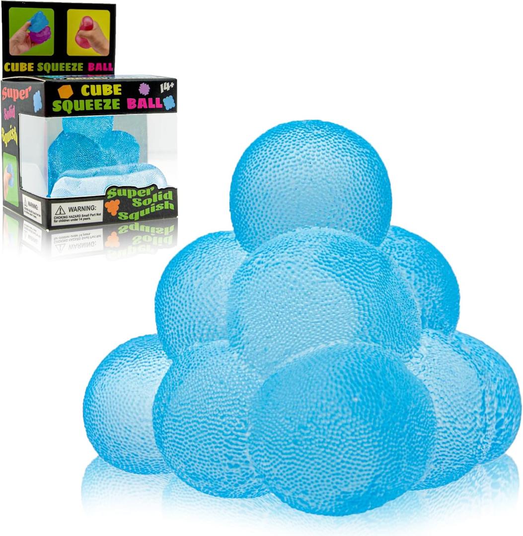 Funny Squeeze Fidget Toy, Slow Rebound Squishy Stress Relief Toy with Tactile Fun, Multi-Ball Stack Tactile Anxiety Relief Desk Fidget for Adults & Kids