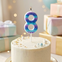 8 Birthday Candle