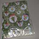 2 x Febbleshow Green Monster Christmas Wrapping Paper for Kids - Funny Holiday Gift Wrap with Snow Globes, Santa Hats & Christmas Trees - 4 Jumbo Sheets, 28" x 40" Each (32 sq. ft ttl), Easy to Store