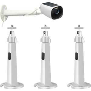 3PCS Extremely Long 7.8 in Camera Mount for eufyCam 2C/2C Pro, 3C/S300, for Ring Camera, for SoloCam S220/C210, Adjustable Wall Mount Brackets Indoor/Outdoor, Aluminum Alloy Rust-Proof and Durable