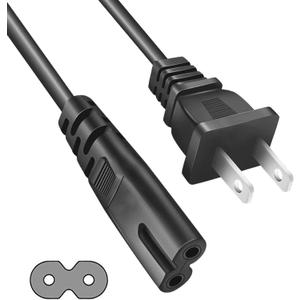 AC Power Cord Compatible with JBL PartyBox 100 110 200 300 310 710 1000 On-The-Go Speaker JBL Bar 2.1 3.1 5.1 9.1 Soundbar JBL Boombox 3 Speaker Replacement Cable 2 Prong