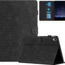 DTangLsm for iPad A16 Case iPad 11th Generation Case 11-inch 2025, iPad 10th Generation Case 10.9-inch 2022, Smart PU Leather Folio Stand Cover with Pencil Holder, Auto Wake/Sleep, Honeycomb Black