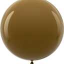 Bezente Brown Giant Balloons 36 Inch - 8 Pack Jumbo Coffee Brown Balloons Large Round Brown Latex Balloons for Birthday Bridal Shower Wedding Anniversary Party Decorations (A012-1-light Brown)