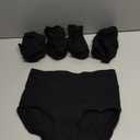 wirarpa Women's Underwear High Waisted Ladies Cotton Panties Soft Full Coverage Briefs 5 Pack (Medium)