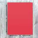Hamilco Colored Scrapbook Cardstock Paper 5x7 Card Stock Paper 65 lb Cover 100 Pack (Punch Red)