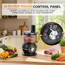12 Cup Smart Food Processor, Electric Food Chopper Slicer