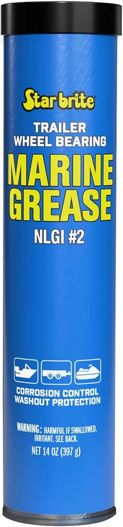 STAR BRITE Trailer Wheel Bearing Grease NLG#2 - Advanced Marine-Grade Protection Against Rust, Corrosion & Water Washout