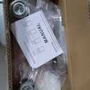 EMONG Brushed Nickel Bathroom Light Fixtures, 2-Light Vanity Light with Clear Glass Shade, Wall sconces for Hallway, Farmhouse,Bedroom Room,Kitchen