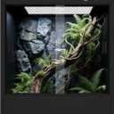 33 Gallon PVC Tall Reptile Tank/Terrarium, RepWild 18" x 18" x 24" Arboreal Reptile Habitat Enclosure with Sliding Door & Heavy-Duty Screen for Amphibians, Crested Gecko Lizard Chameleon