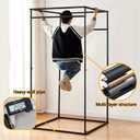 Clothing Store Fitting Room,Changing Room,Movable Changing Room,Strong Shading, Better Privacy Protection Fitting Room-Easy to Assemble, Clothing Store, Private Space(Black)