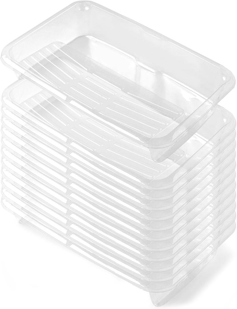 VOOMEY 12-Pack Paint Tray Liners 18 Inch, Disposable Paint Roller Tray Liners for 18” Paint Trays, Deep-Well Paint Pan Liners, Easy Clean & Quick Color Change(Compatible with 18 Inch Paint Trays Only)