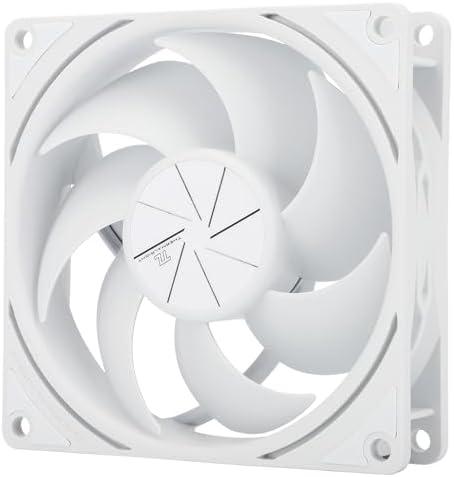 Thermalright TL-P9W-S CPU PWM Fan PC Case Fan, Quiet 4PIN PWM Computer 92mm Fan, Silent Cooler Fan PC, Desktop CPU Cooler Fan, White