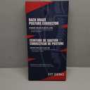 Fit Geno Back Brace Posture Corrector for Women and Men, Shoulder Straightener, Adjustable Full Back Support, Upper and Lower Back Pain Relief - Scoliosis, Hunchback, Hump, Thoracic, Spine Corrector (Medium, Black)