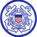 United States Coast Guard USCG Circular Seal Embroidered Patch, with Iron-On Adhesive (Full)