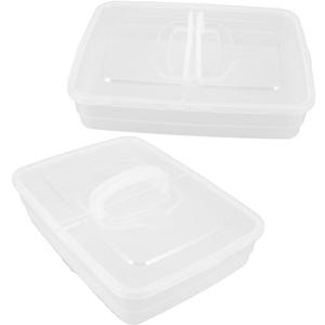 2pcs Stackable Pizza Dough Rising Box Portable Bread Proofing Supplies Lid and Handle Dough Proofing Bowl 2pcs Stackable Pizza Dough Rising Box Portable Bread Proofing Supplies Lid and Handle Dough Proofing Bowl