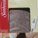 Sunbeam Microplush Heated Electric Throw - Tan