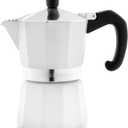 Bellemain Stovetop Espresso Maker Moka Pot (White, 3 Cup)