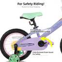 JOYSTAR Macaroon 12-18 Inch Kids Bike for 2-9 Years Girls | Toddler Girls Bike with Training Wheels & Basket, Rainbow Bikes, Children Bicycle