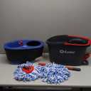 O-Cedar RinseClean Spin Mop & Bucket System + 1 Extra Mop Head | Clean with Clean Water | Removes 99% of Bacteria
