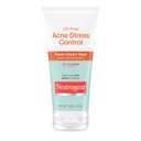 Neutrogena Oil-Free Acne Stress Control Power-Cream Face Wash with 2% Salicylic Acid Acne Treatment Medication, Soothing Daily Acne Facial Cleanser for Acne-Prone Skin Care, 6 foz
