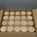 YOUKE OLA 20 Pack Glass Cups with Bamboo Lids and Glass Straw 16oz Beer Can Shaped Drinking Glasses Cups, Glass Tumbler Reusable Cute Cups for Whiskey, Iced Coffee, Tea, Soda, Cocktail, Gift, Clear