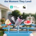Smart Bird Feeder with Camera,2K HD Video, AI Identify Birds Species Solar Powered,Auto Capture Videos & Notify of Birds Arrival,Bird House for Birdwatching,Gift for Parents,BirdLovers