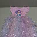 Little Girls Tulle Tutu Dress Toddler Summer Ruffle Sleeve Fluffy Tiered Dress Kids Birthday Party Outfits 2-3 Years