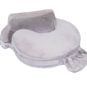 My Brest Friend Super Deluxe Nursing Pillow - Enhanced Comfort & Ergonomic Breastfeeding Pillow for Ultimate Support for Mom & Baby - Adjustable and with Handy Side Pocket, Sandstone