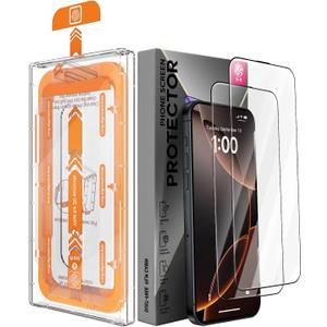X-it 2 Packs Screen Protector for iPhone 16 Plus 6.7-inch - [Auto-Dust Removal] 9H+ Tempered Glass [10X Military Protection], Bubble Free, Case Friendly (Clear)