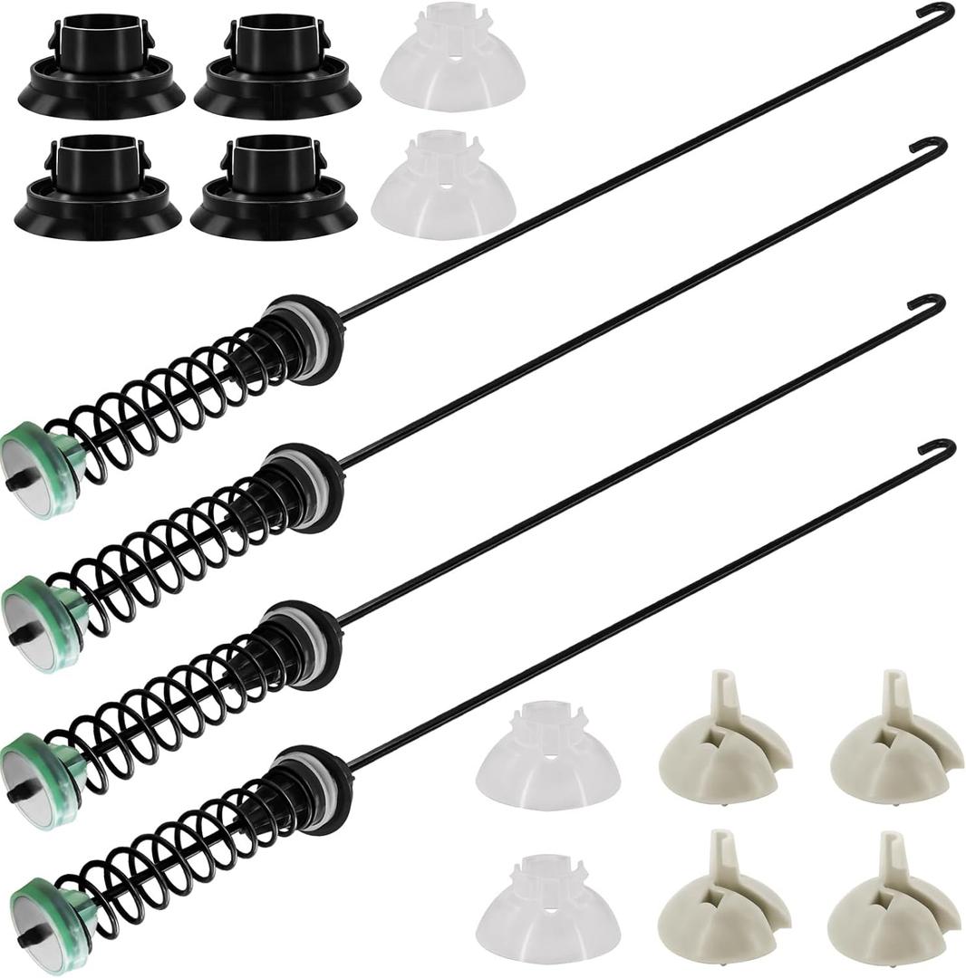 MVWC565FW0 MVWC565FW1 Washer Suspension Rod Kit Fit for May-tag Bravos XL Washing Machine MVW4505MW1 MVWX655DW0 MVWX655DW1 MVW4505MW1 MVW4505MW2 MVW5035MW0 MVW5035MW1 MVW5035MW2 MVWC555DW0 MVWC555DW1